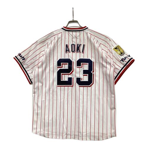 東京ヤクルトスワローズ (トウキョウヤクルトスワローズ) 応援グッズ SIZE L ホワイト 【23】青木宣親 Majestic製 ユニフォーム レプリカ JM08-YS-9004-WH