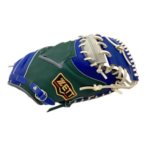 ZETT (ゼット) 軟式グローブ 約32cm ブルー×グリーン ケース付 @ プロステイタス BRC PRO キャッチャーミット BRC PRO