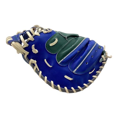 ZETT (ゼット) 軟式グローブ 約32cm ブルー×グリーン ケース付 @ プロステイタス BRC PRO キャッチャーミット BRC PRO