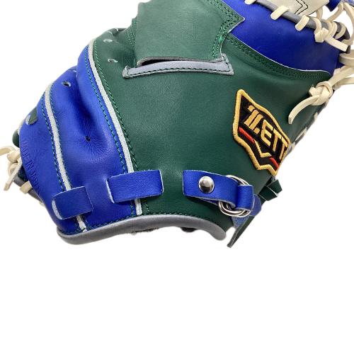 ZETT (ゼット) 軟式グローブ 約32cm ブルー×グリーン ケース付 @ プロステイタス BRC PRO キャッチャーミット BRC PRO