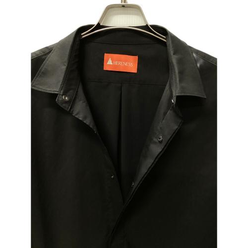 HERENESS (ヒアネス) トレッキングウェア(シャツ) メンズ SIZE L ブラック HU-30001-00L MOUNTAIN WOOL SHIRT