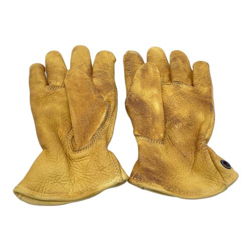 CRUD 焚火台用品 イエロー レザーグローブ