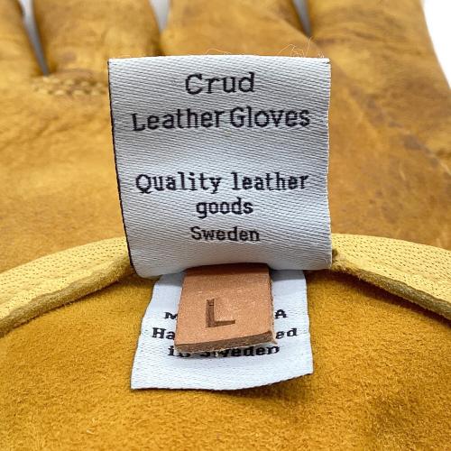 CRUD 焚火台用品 イエロー レザーグローブ