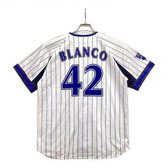 横浜DeNAベイスターズ (ヨコハマディーエヌエーベイスターズ) 応援グッズ SIZE M ホワイト×ブルー 【42】ブランコ ユニフォーム レプリカ