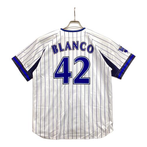 横浜DeNAベイスターズ (ヨコハマディーエヌエーベイスターズ) 応援グッズ SIZE M ホワイト×ブルー 【42】ブランコ ユニフォーム レプリカ