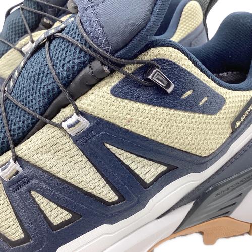 SALOMON (サロモン) トレッキングシューズ メンズ SIZE 26cm ネイビー×ベージュ 475264 Xウルトラ360 エッジGTX トレランシューズ GORE-TEX