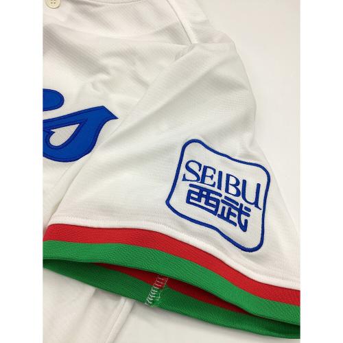 埼玉西武ライオンズ (サイタマセイブライオンズ) 応援グッズ ホワイト Majestic ユニフォーム 黄金時代復刻ユニフォーム JM08-SL-9002-WH-LG 未使用品