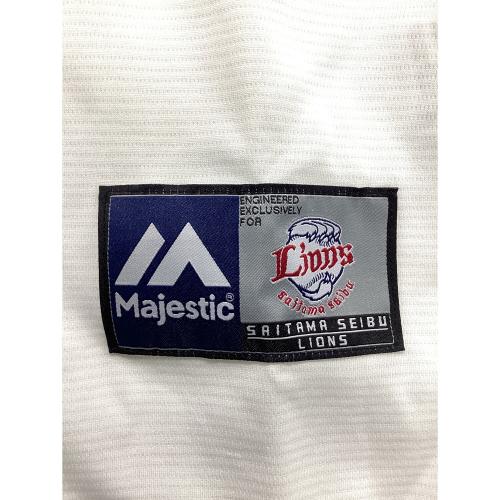 埼玉西武ライオンズ (サイタマセイブライオンズ) 応援グッズ ホワイト Majestic ユニフォーム 黄金時代復刻ユニフォーム JM08-SL-9002-WH-LG 未使用品