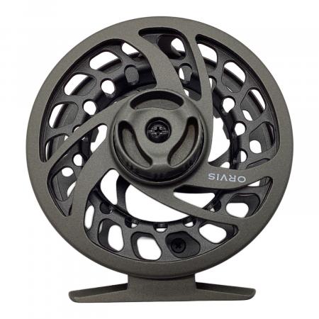 ORVIS ★☆ オービス フライリール 2個 革ケース付き 正常作動未確認 orvis (オービス) リール ブラック ケース付 フライリール クリア