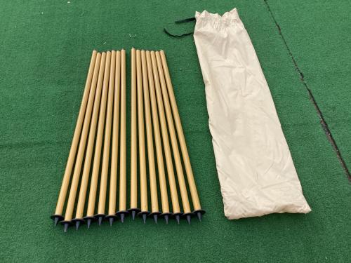 CanvasCamp (キャンバスキャンプ) モノポールテント メッシュヤブレ・レインフライシーム浮き有 500 ULTIMATE PRO TECH 約500×500×300㎝ 7～8人用 程度B 程度B スカートなし