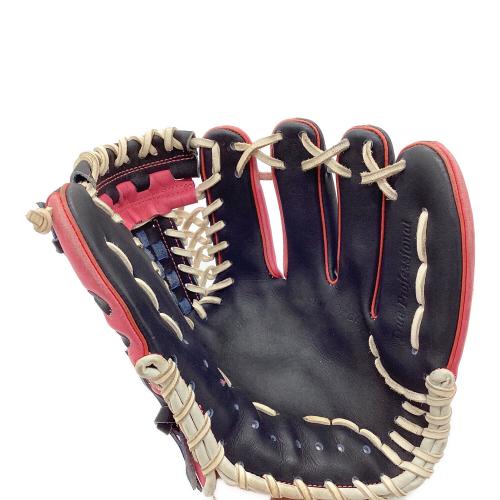 久保田スラッガー (クボタスラッガー) 硬式グローブ 約30cm ブラック×ピンク 土手紐欠品・刺繍有 @ スペシャルオーダー 内野用