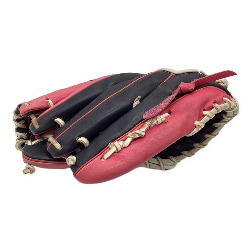 久保田スラッガー (クボタスラッガー) 硬式グローブ 約30cm ブラック×ピンク 土手紐欠品・刺繍有 @ スペシャルオーダー 内野用