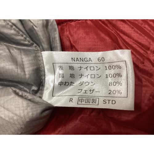 NANGA (ナンガ) マミー型シュラフ(ダウン) グレー×レッド オーロラ600STD