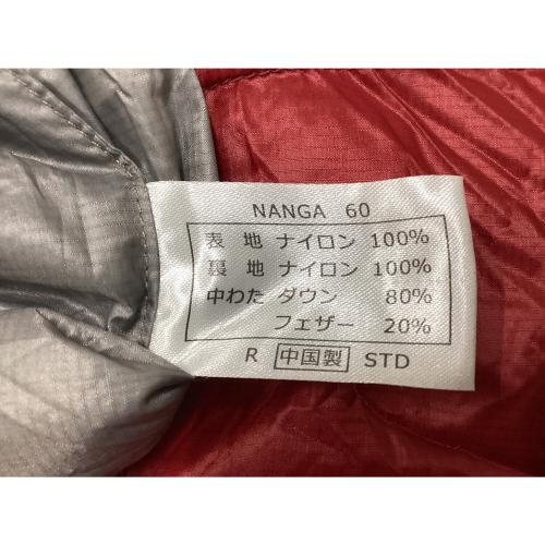 NANGA (ナンガ) マミー型シュラフ(ダウン) グレー×レッド オーロラ600STD 【冬用】