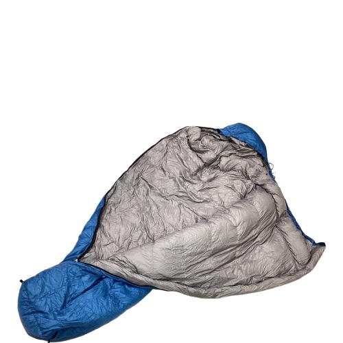 NANGA (ナンガ) マミー型シュラフ(ダウン) グレー×ブルー オーロラ600STD 【冬用】