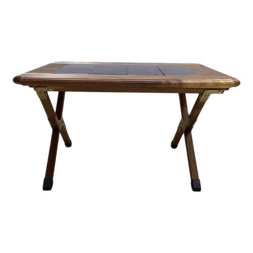 OLD MOUNTAIN (オールドマウンテン) アウトドアテーブル ブラウン×ゴールド IGT規格 NORAs NORAs フレーム ウォールナット