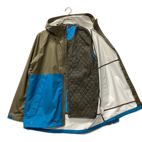 MUNSING WEAR (マンシングウェア) ゴルフウェア(トップス) メンズ SIZE 3L オリーブ×ブルー スケルトンリップストップフライトジャケット アウター MGMRJK01W