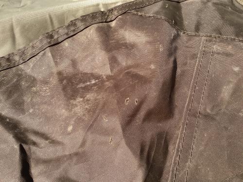 OGAWA (オガワ) ロッジテント スカート小穴・一部シーム割れ有 3398 ロッジシェルターII 約460×350×210(h)cm 3～5人用 程度B 程度B スカートあり ハンマーあり/説明書あり