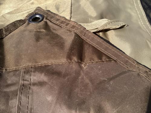 OGAWA (オガワ) ロッジテント スカート小穴・一部シーム割れ有 3398 ロッジシェルターII 約460×350×210(h)cm 3～5人用 程度B 程度B スカートあり ハンマーあり/説明書あり