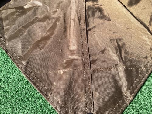 OGAWA (オガワ) ロッジテント スカート小穴・一部シーム割れ有 3398 ロッジシェルターII 約460×350×210(h)cm 3～5人用 程度B 程度B スカートあり ハンマーあり/説明書あり