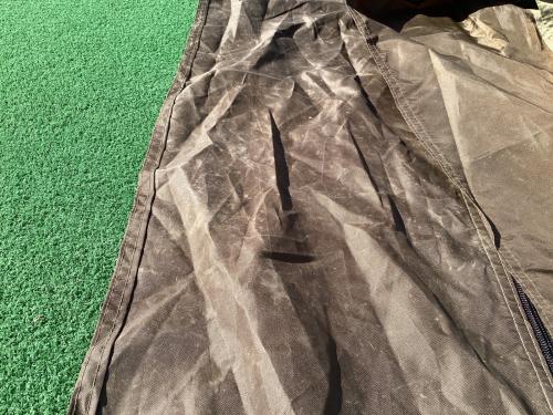 OGAWA (オガワ) ロッジテント スカート小穴・一部シーム割れ有 3398 ロッジシェルターII 約460×350×210(h)cm 3～5人用 程度B 程度B スカートあり ハンマーあり/説明書あり