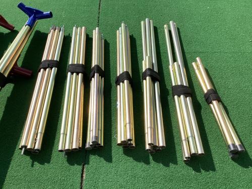 OGAWA (オガワ) ロッジテント スカート小穴・一部シーム割れ有 3398 ロッジシェルターII 約460×350×210(h)cm 3～5人用 程度B 程度B スカートあり ハンマーあり/説明書あり