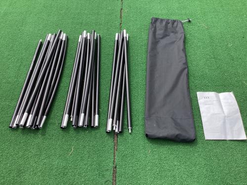 MURACO (ムラコ) その他タープ スカートヨゴレ有 ペネローペカーサイドタープ 330×295×210cm 3～4人用 程度B 程度B スカートあり ハンマーなし/説明書あり