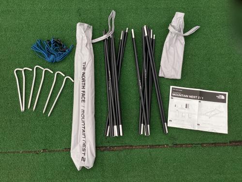 THE NORTH FACE (ザ ノース フェイス) 登山用テント ブルー×グレー NV22404 マウンテンネスト2 約223×129×108cm 1～2人用 未使用品 未使用品 スカートなし ハンマーなし/説明書あり