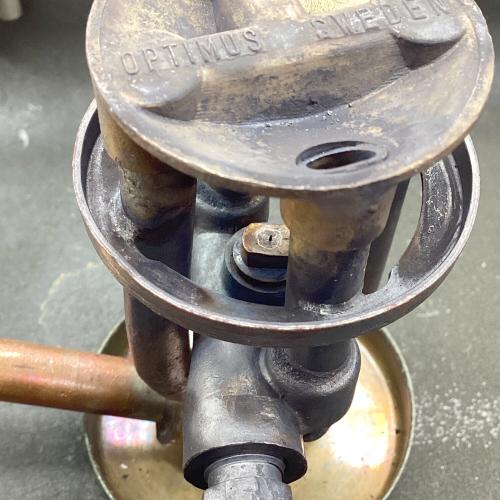 OPTIMUS (オプティマス) ガソリンシングルバーナー エンボスロゴ・スウェーデン製 ※ハンドル非純正@ No.111 ヴィンテージ