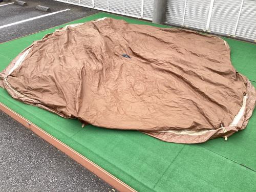 DOD (ディーオーディー) モノポールテント T8-795-TN タケノコテント2 約450×450×280cm 4～6人用 程度A 程度A スカートあり ハンマーなし/説明書あり TC素材
