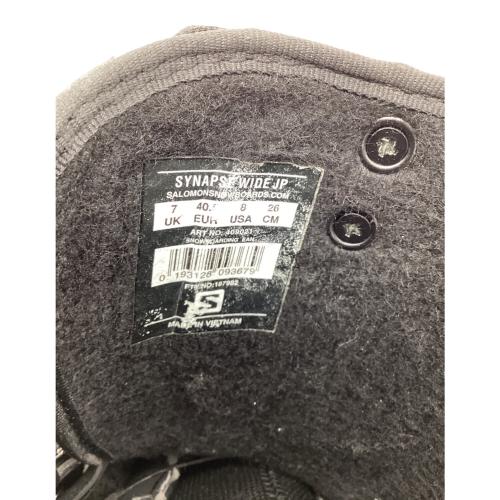 SALOMON (サロモン) SYNAPSE WIDE JP スノーボードブーツ メンズ SIZE 26cm ブラック