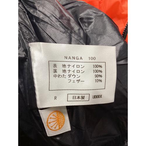 NANGA (ナンガ) マミー型シュラフ(ダウン) オレンジ×ブラック UDD BAG 1000DX レギュラー 【冬用】 ～178cm