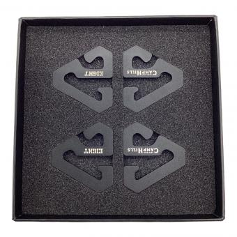 EIT アウトドア雑貨 4個入り ブラック CAMP HILLS E.B HOOK