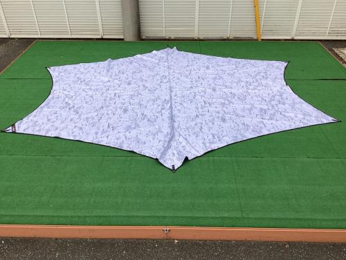 Mac Outdoor (マックアウトドア) ヘキサタープ アルパインマルチカム ヨゴレ有 CAMP HILLS MAC ONE ヘキサタープS 350×440cm 2～3人用 程度AB