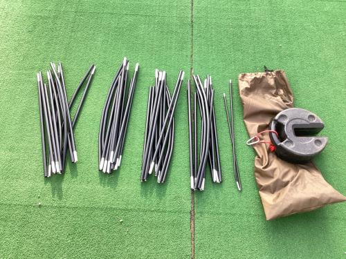 OGAWA (オガワ) ツールームテント ヨゴレ有 2737 ファシル 約265×495×180cm 2～4人用 程度B 程度B スカートあり ハンマーあり/説明書あり