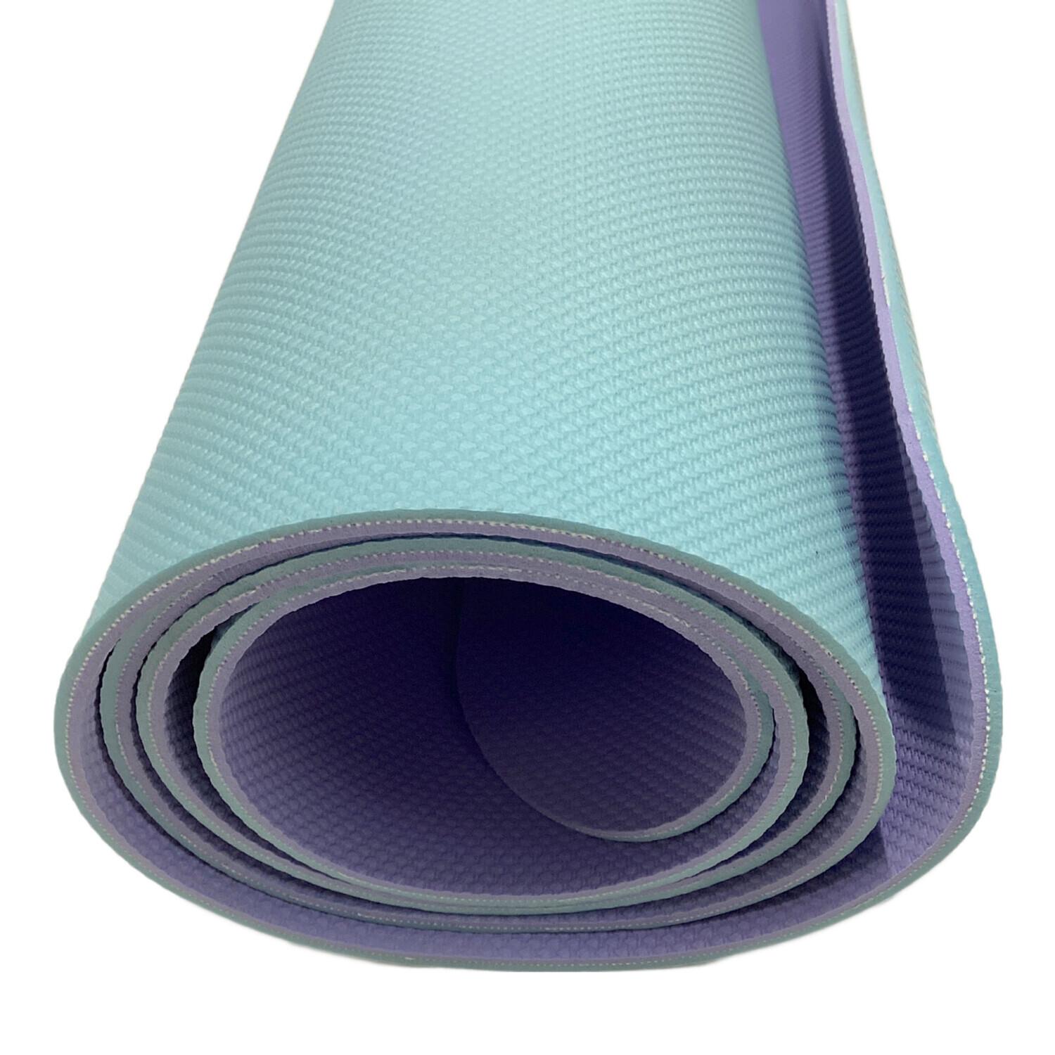 SUKALA リバーシブルヨガマット 145cm×61cm 4mm厚　ケース付 SUKALA】リバーシブルヨガマット6mm(ローズ・レモンライム