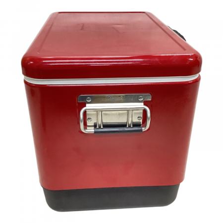 【店頭引取限定】【中古】【現状販売】 Coleman コールマン クーラーボックス 6150 6155 スチールベルトクーラー レッド 13,200円（税込） Coleman (コールマン) クーラーボックス 54QT レッド ダイヤロゴ 6150