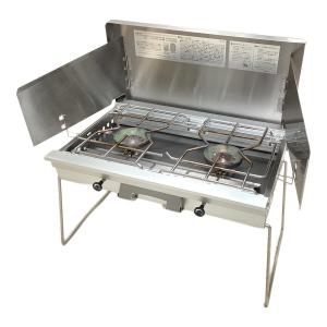 Snow peak (スノーピーク) ツインガスバーナー ギガパワーツーバーナー スタンダード PSLPGマーク有 GS-220 2018年製 使用燃料【OD缶】