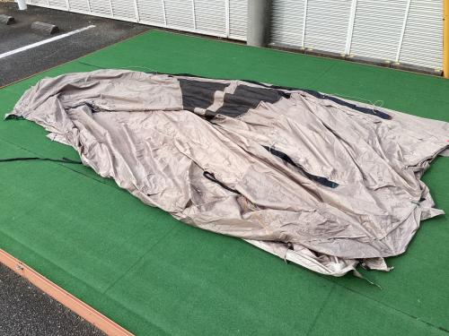 ALPEN OUTDOORS (アルペンアウトドアーズ) ツールームテント AOD-4 約510-560×270×170cm 3～4人用 程度A 程度A スカートあり