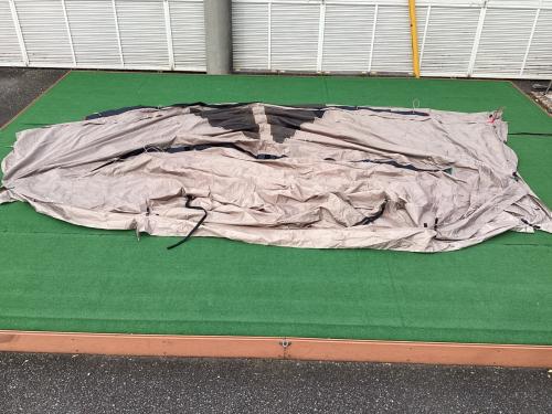 ALPEN OUTDOORS (アルペンアウトドアーズ) ツールームテント AOD-4 約510-560×270×170cm 3～4人用 程度A 程度A スカートあり