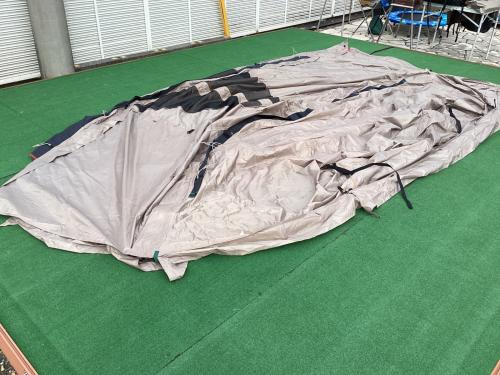 ALPEN OUTDOORS (アルペンアウトドアーズ) ツールームテント AOD-4 約510-560×270×170cm 3～4人用 程度A 程度A スカートあり