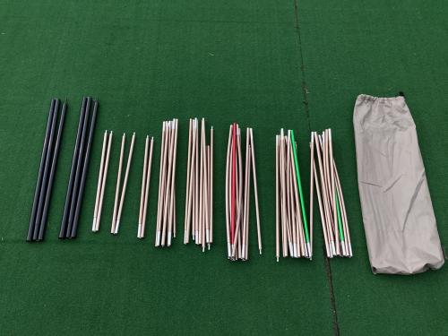 ALPEN OUTDOORS (アルペンアウトドアーズ) ツールームテント AOD-4 約510-560×270×170cm 3～4人用 程度A 程度A スカートあり