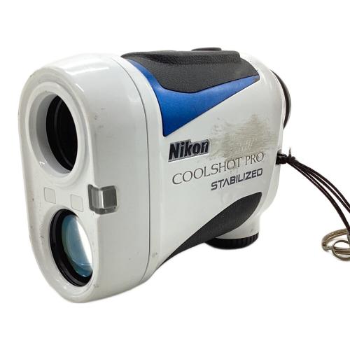 Nikon (ニコン) ゴルフ距離測定器 ホワイト COOLSHOT PRO STABILIZED