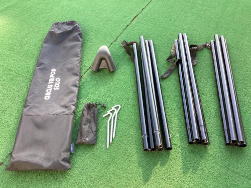 tentmark DESIGNS (テンマクデザイン) モノポールテント TM200230 サーカスTC コンフォートソロ 約362×340×230cm 1～2人用 程度A 程度A スカートなし ハンマーなし/説明書なし TC素材