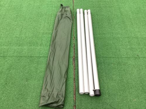 NIGOR モノポールテント ポールキャップ割れ有 グリーン Wickiup6 約460×440×310㎝ 4～6人用 程度A 程度B スカートなし ハンマーなし/説明書なし シルナイロン