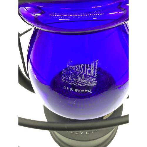 W. Straub-Egloff & Co., Turgi オイルランタン ブルーオリジナルグローブ @ HELVETIA スイス軍ミリタリーランタン ホットブラスト方式