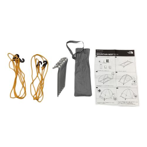 THE NORTH FACE (ザ ノース フェイス) 登山用テント サフランイエロー×メルドグレー NV22404 マウンテンネスト2 約223×129×108cm 1～2人用 未使用品 未使用品 スカートなし ハンマーなし/説明書あり