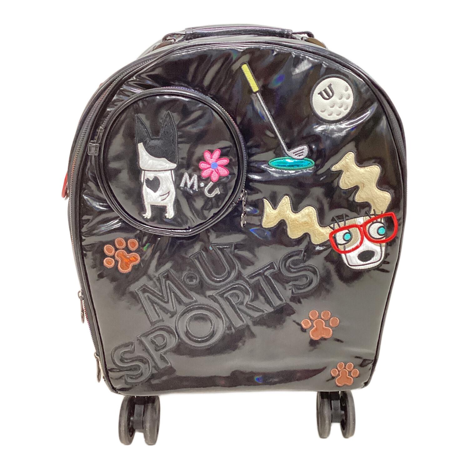 M U SPORTS (エムユースポーツ) ゴルフバッグ ブラック キャスター付き