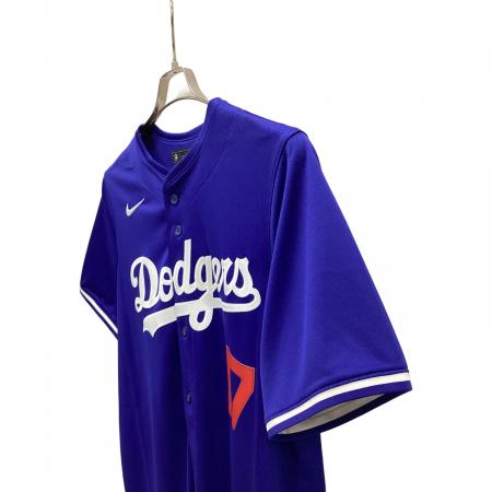 【美品】ドジャース 大谷翔平 #17 ユニホーム オルタネイト ブルー Lサイズ ロサンゼルス・ドジャース 応援グッズ SIZE L ブルー 【17】大谷翔平