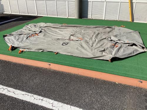 NEMO (ニーモ) ヘキサタープ ヘキサライト エレメント 6P 470×561×226cm 程度A 程度A ハンマーなし/説明書なし TC素材